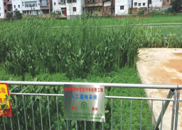 梅州市梅縣區(qū)梅西鎮(zhèn)農(nóng)村生活污水處理工程人工濕地系統(tǒng)
